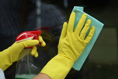 Professional Airbnb cleaning in a guest-ready short-term rental living room