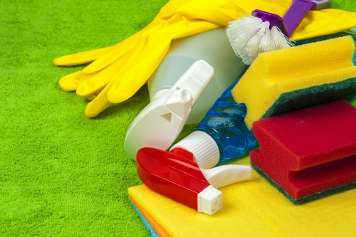 Household cleaning checklist beside a vacuum cleaner