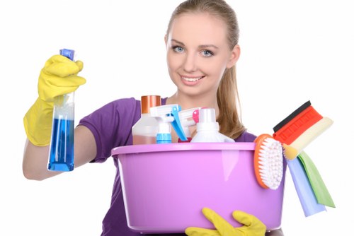 Bathroom move in cleaning with sanitized fixtures and shiny surfaces