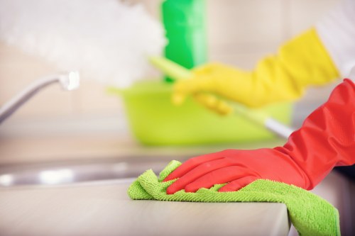 Deep cleaning kitchen during move out cleaning